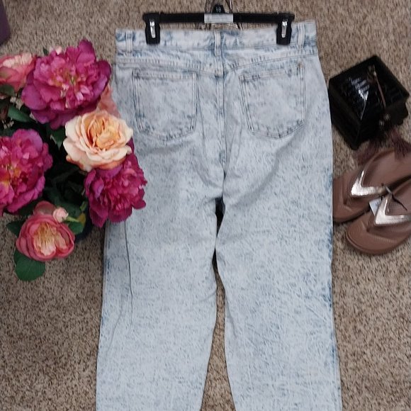 2825 Vintage Size 18 Congo Trader Stonewashed Denim Jeans - Picture 6 of 9